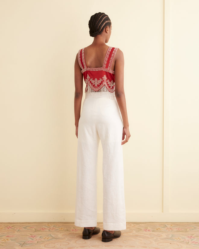 Amrita Fringe Top WOMENS TOPS BODE New York