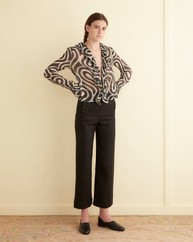 Comber Print Blouse WOMENS TOPS BODE New York
