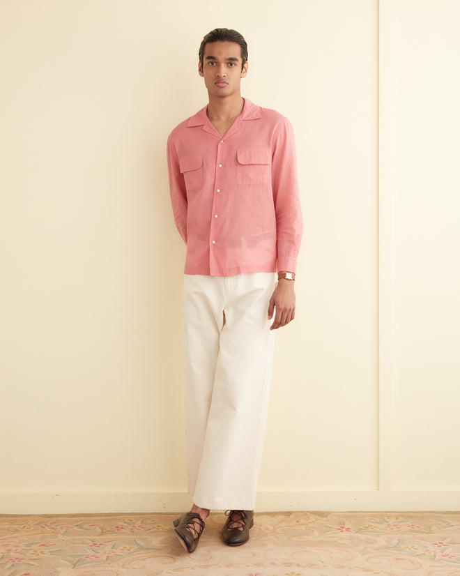 Voile Havana Shirt - Pink MENS SHIRTS BODE New York