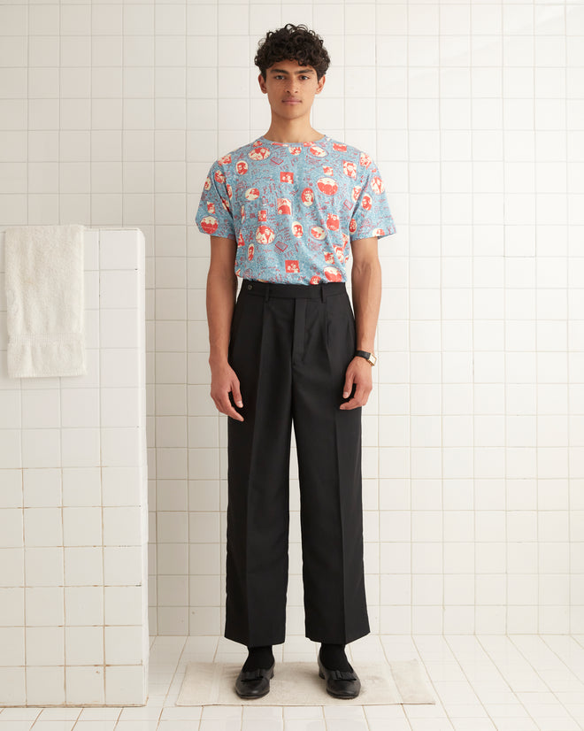 Yearbook Boxy Tee MENS CUT AND SEW BODE New York