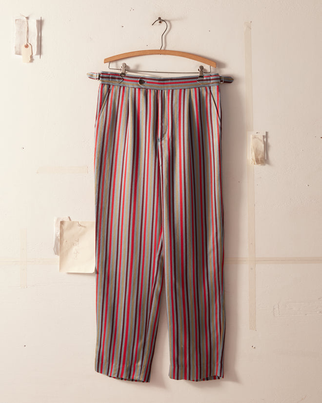 Beaujolais Stripe Trousers - 32 OOAK TROUSERS BODE New York