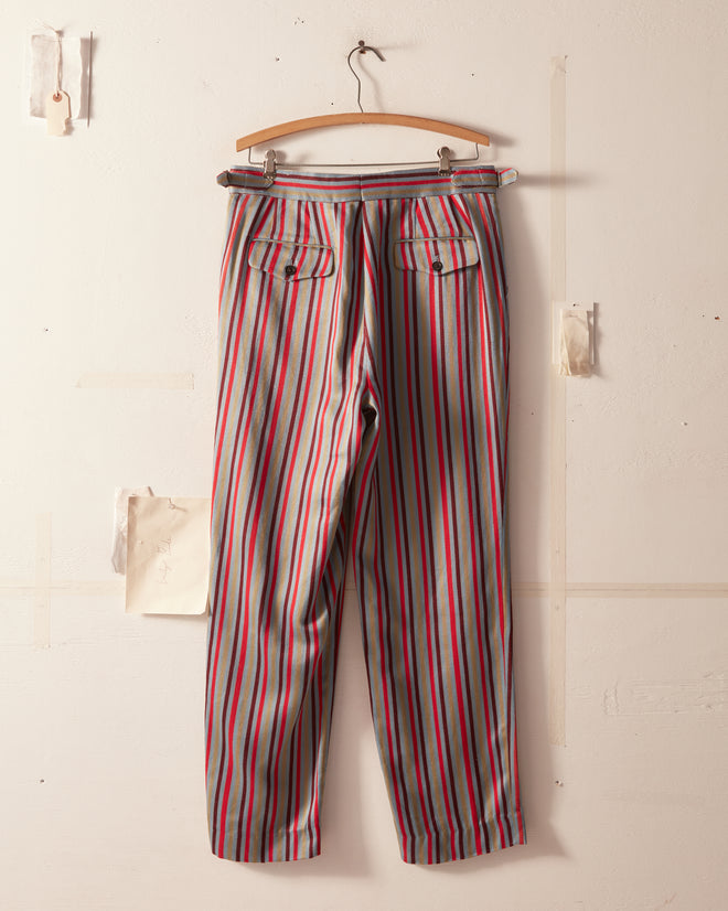 Beaujolais Stripe Trousers - 32 OOAK TROUSERS BODE New York