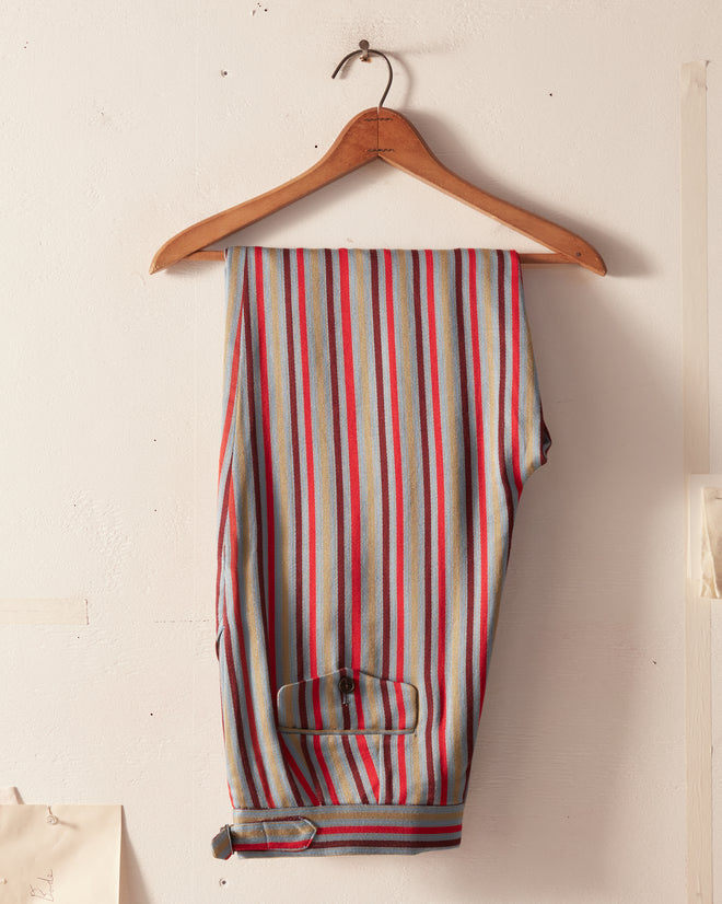 Beaujolais Stripe Trousers - 32 OOAK TROUSERS BODE New York