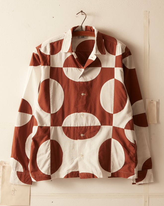 Duo Oval Patchwork Long Sleeve Shirt SHIRTS BODE New York