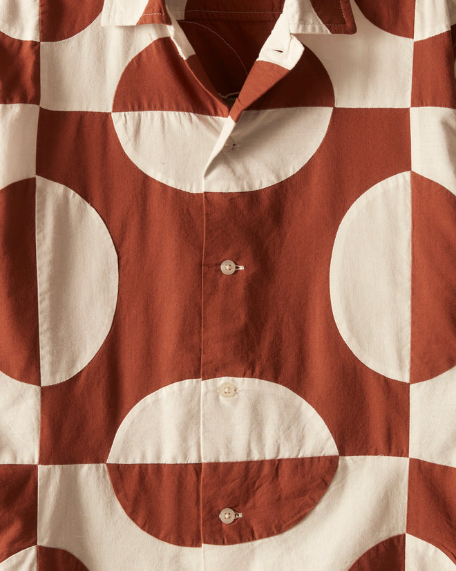 Duo Oval Patchwork Long Sleeve Shirt SHIRTS BODE New York