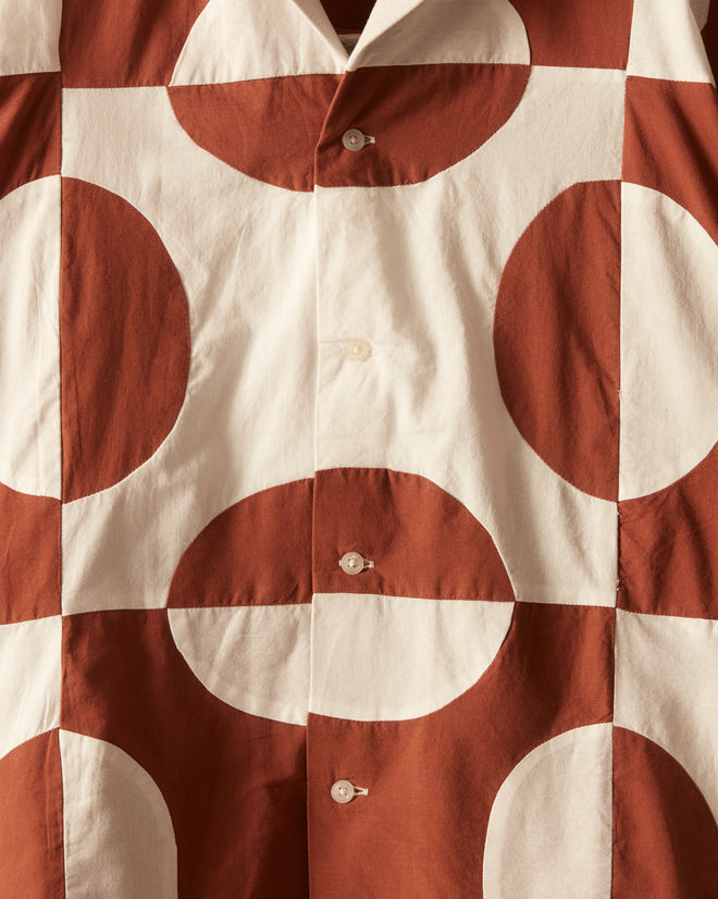 Duo Oval Patchwork Short Sleeve Shirt SHIRTS BODE New York