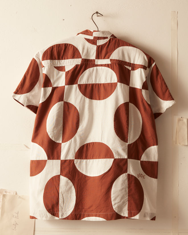 Duo Oval Patchwork Short Sleeve Shirt SHIRTS BODE New York