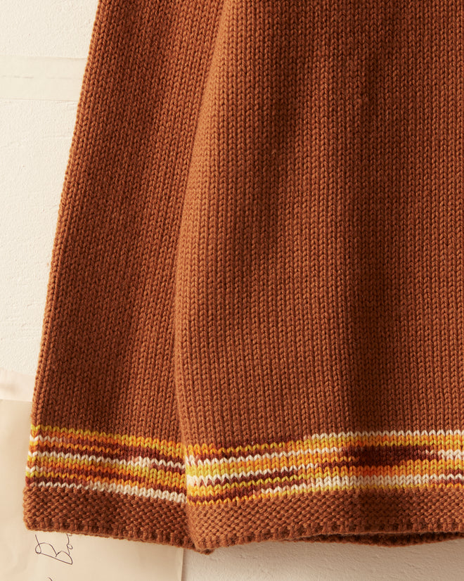Edge Trim Pullover - Brown SWEATER BODE New York