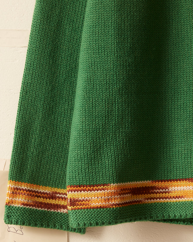 Edge Trim Pullover - Green SWEATER BODE New York