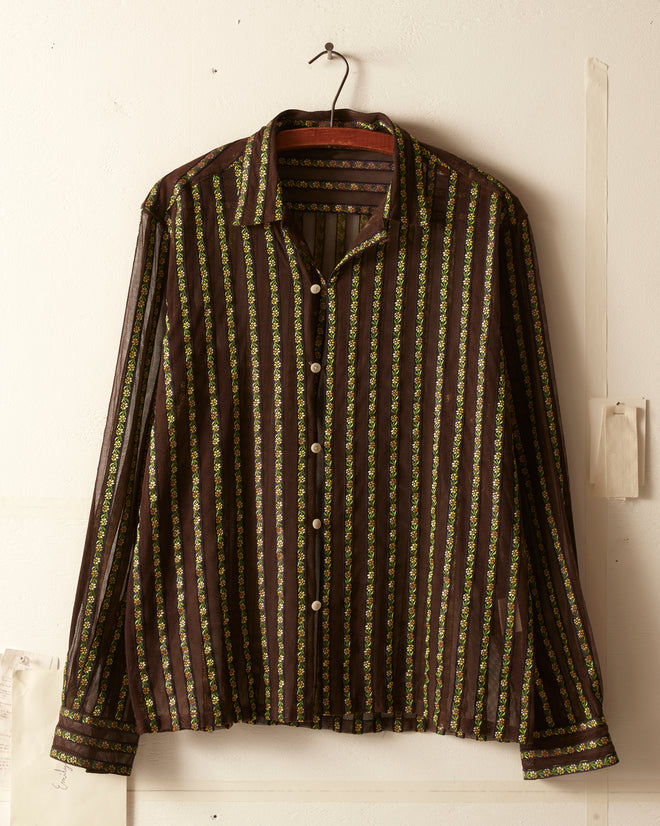 Floret Ribbon Long Sleeve Shirt SHIRT BODE New York