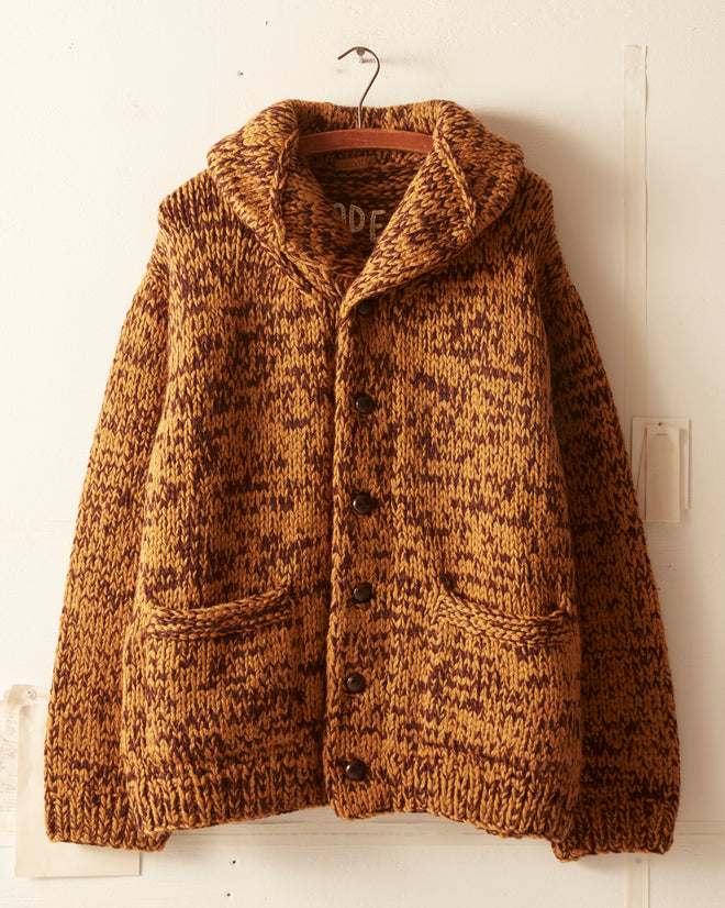 Gluckow Cardigan - Brown Yellow KNITWEAR BODE New York