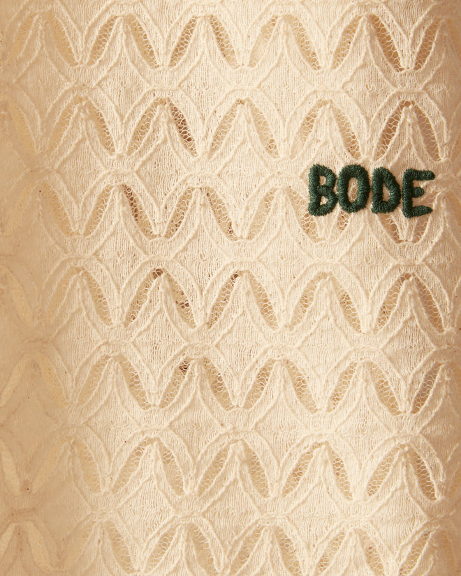 Lattice Lace Short Sleeve Shirt SHIRT BODE New York