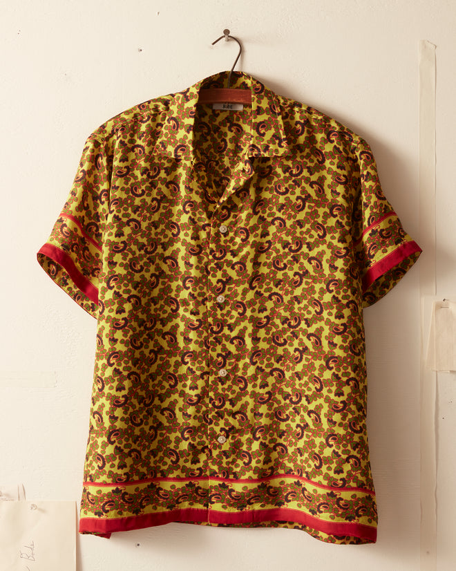 Lemon Paisley Short Sleeve Shirt SHIRTS BODE New York
