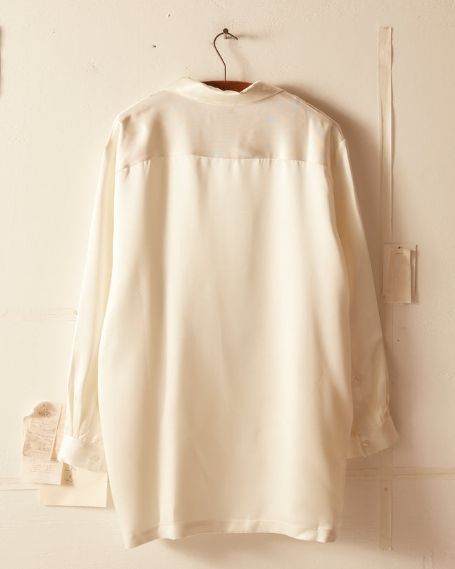 Micro Tie Tunic - Cream SHIRT BODE New York
