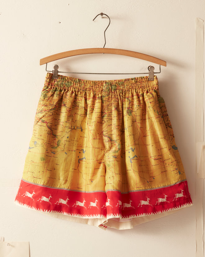 Morocco Map Shorts SHORTS BODE New York