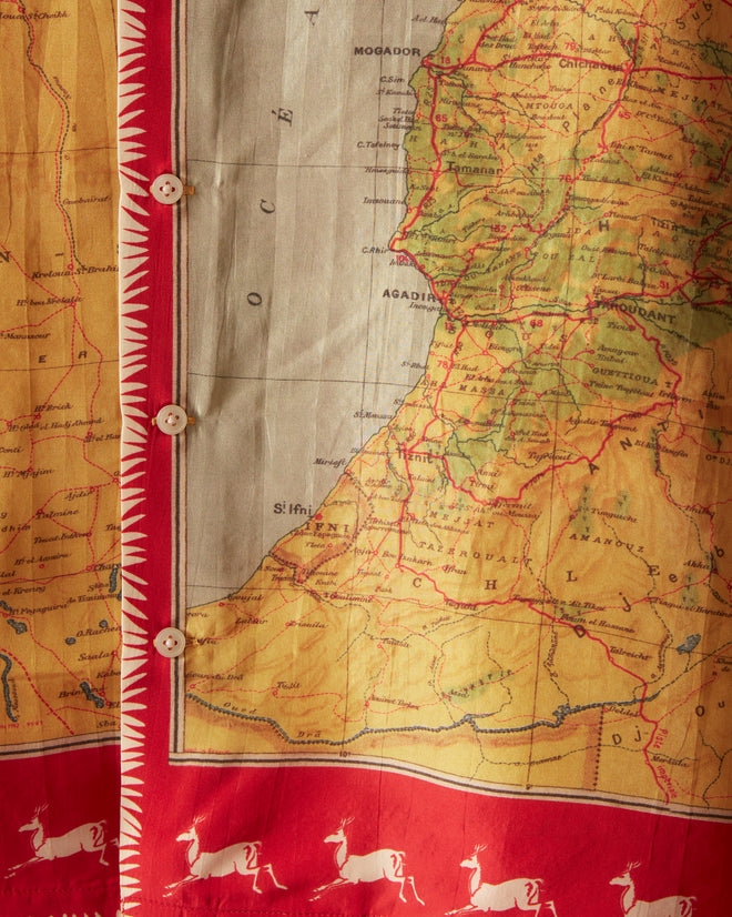 Morocco Map Silk Shirt SHIRTS BODE New York