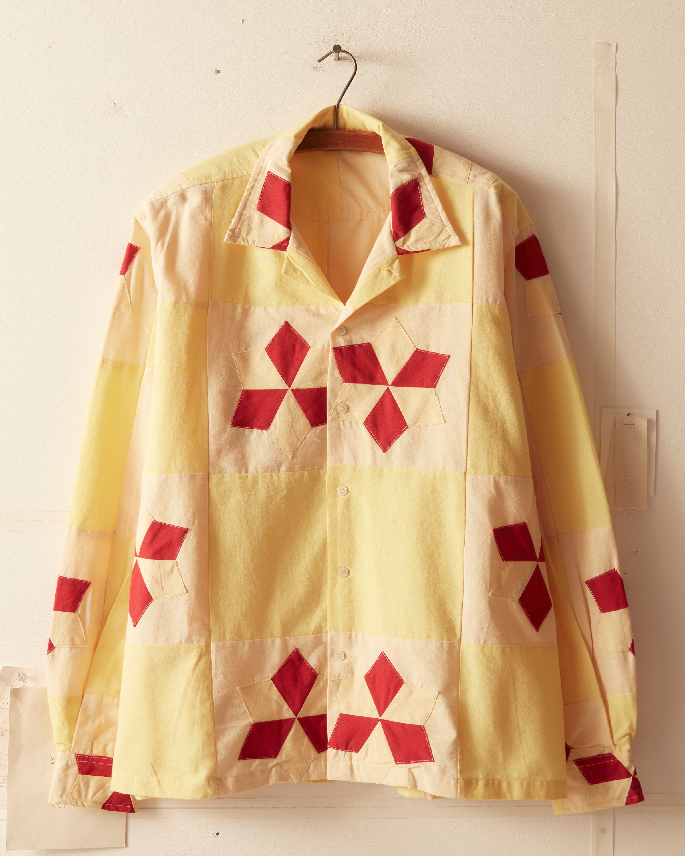 【新品未使用 】BODE NOVEL STAR QUILT LONG SLEEVE SHIRT BODE_FW22ECOM_FLAT__NOVELSTARQ