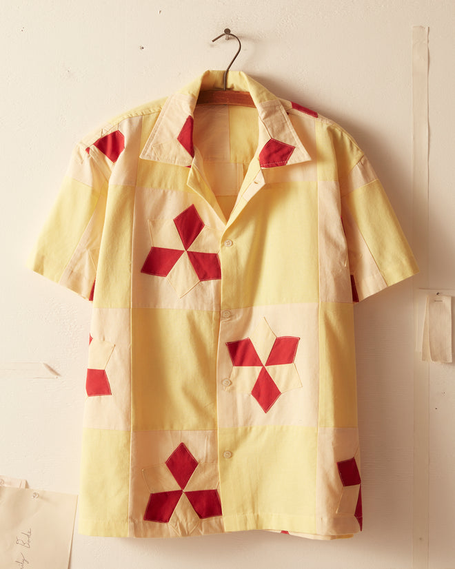 Novel Star Quilt Short Sleeve Shirt SHIRTS BODE New York