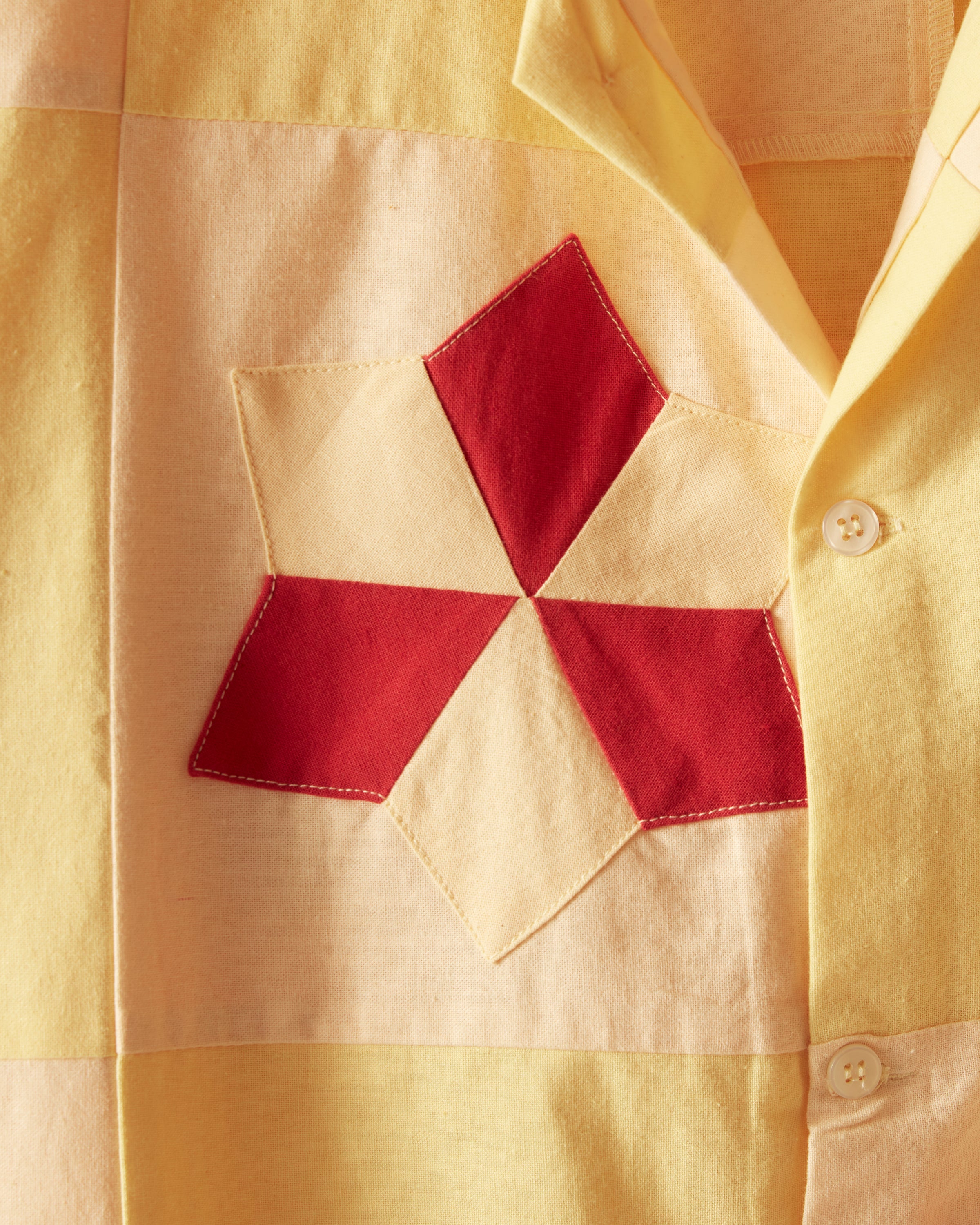 Novel Star Quilt Short Sleeve Shirt – BODE