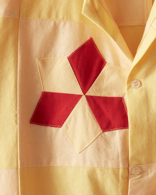 Novel Star Quilt Short Sleeve Shirt SHIRTS BODE New York