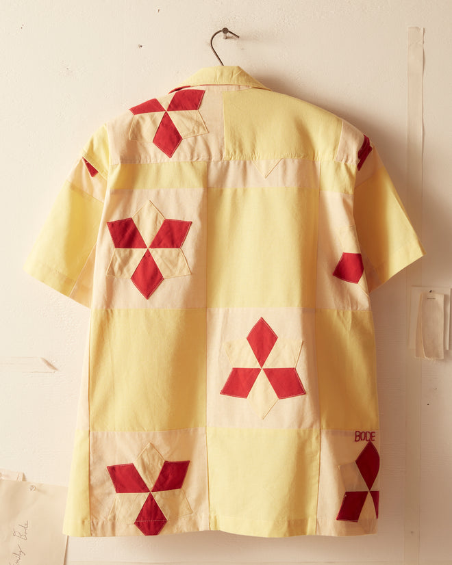 Novel Star Quilt Short Sleeve Shirt SHIRTS BODE New York