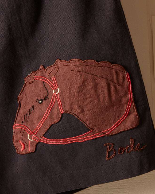 Pony Appliqué Shorts - Midnight SHORTS BODE New York