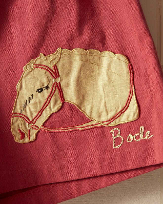 Pony Appliqué Shorts - Pink SHORTS BODE New York