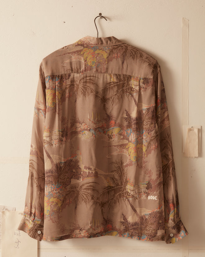 Riviera Print Long Sleeve Shirt SHIRT BODE New York