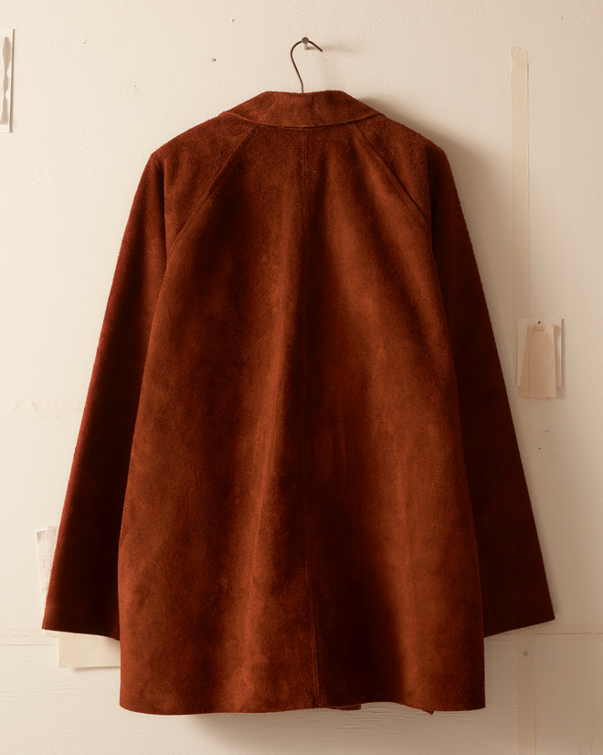 Suede Car Coat OUTERWEAR BODE New York