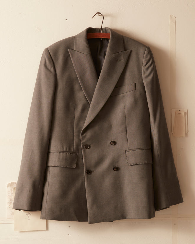 Tropical Wool Double-Breasted Suit Jacket SUIT JACKETS BODE New York