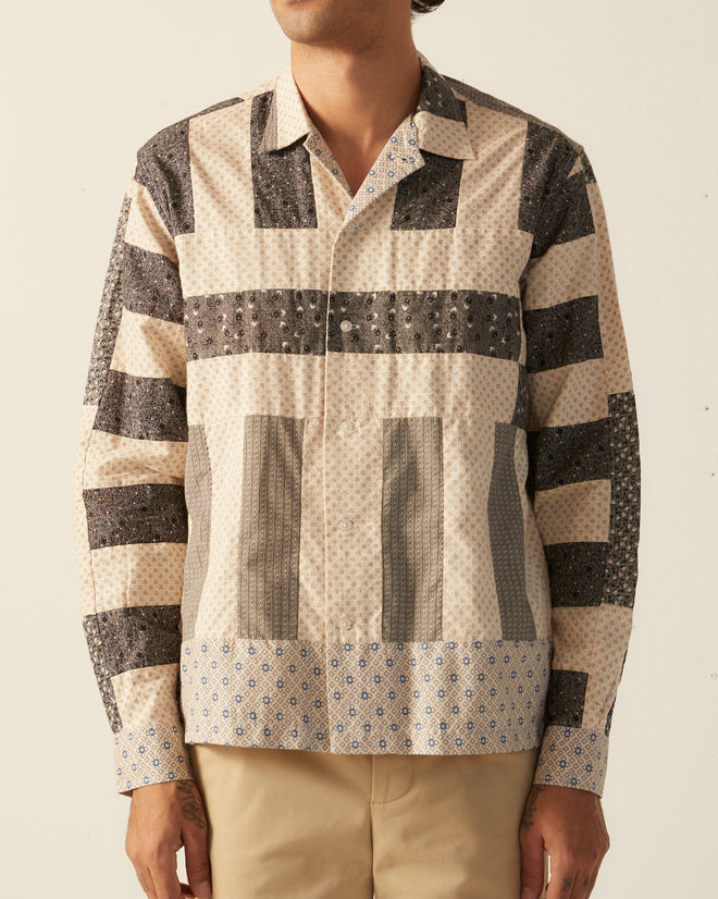 Bar Quilt Long Sleeve Shirt Shirt BODE New York