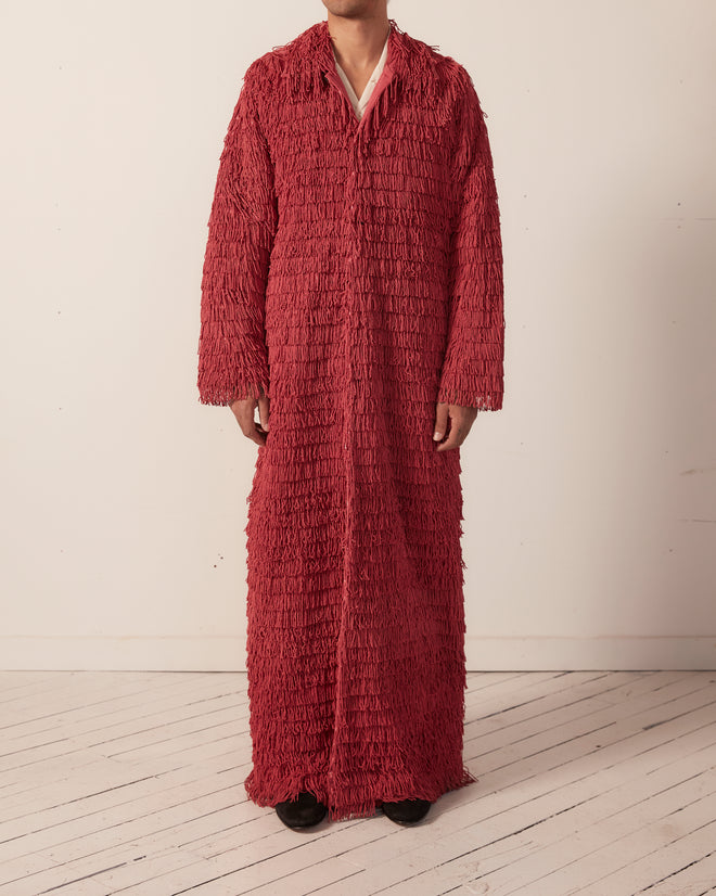 Bullion Fringe Opera Coat OUTERWEAR BODE New York