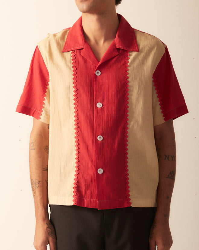 Bunting Stripe Short Sleeve Shirt SHIRT BODE New York