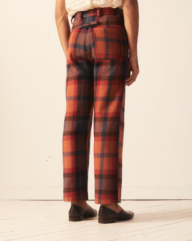 Clinton Street Plaid Trousers TROUSERS BODE New York
