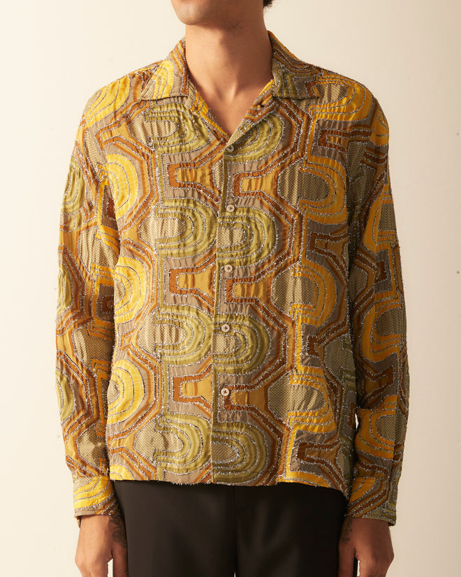 Disco Tinsel Long Sleeve Shirt SHIRT BODE New York