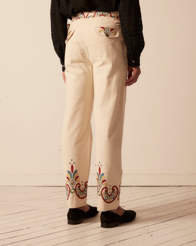 Embroidered Carnival Trousers TROUSERS BODE New York