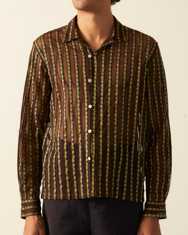 Floret Ribbon Long Sleeve Shirt SHIRT BODE New York
