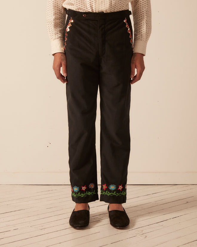 Beaded Garden Vine Trousers TROUSERS BODE New York
