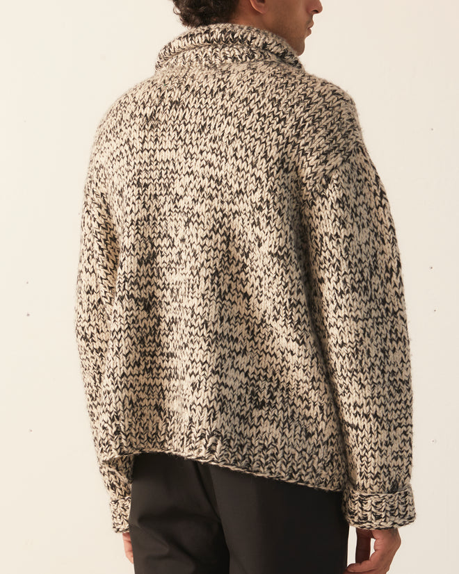 Gluckow Cardigan - Black Cream KNITWEAR BODE New York