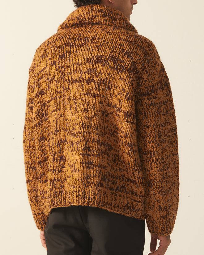 Gluckow Cardigan - Brown Yellow KNITWEAR BODE New York
