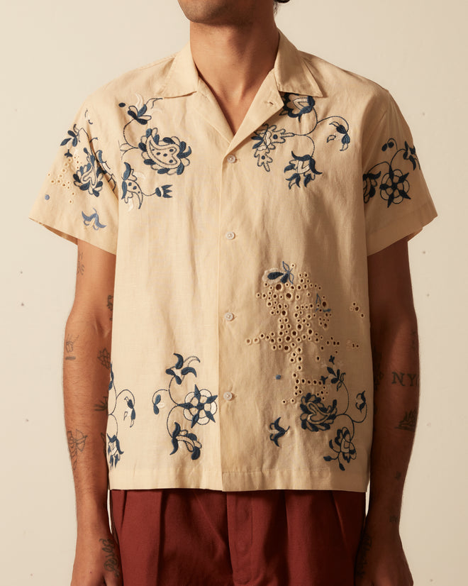 Mended Floral Short Sleeve Shirt SHIRT BODE New York