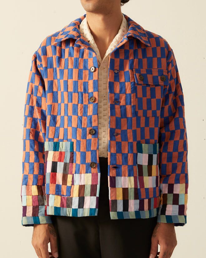 Mini Patchwork Workwear Jacket OUTERWEAR BODE New York