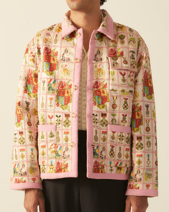 Tobacco Signet Quilt Jacket OUTERWEAR BODE New York