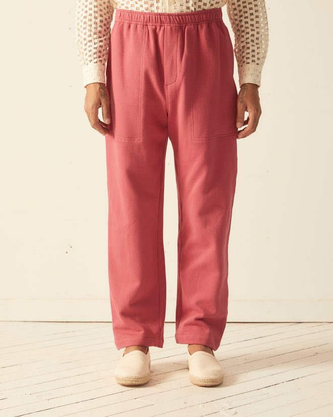 Solid Track Pant - Pink TROUSERS BODE New York