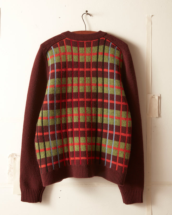 County Plaid Cardigan KNITWEAR BODE New York