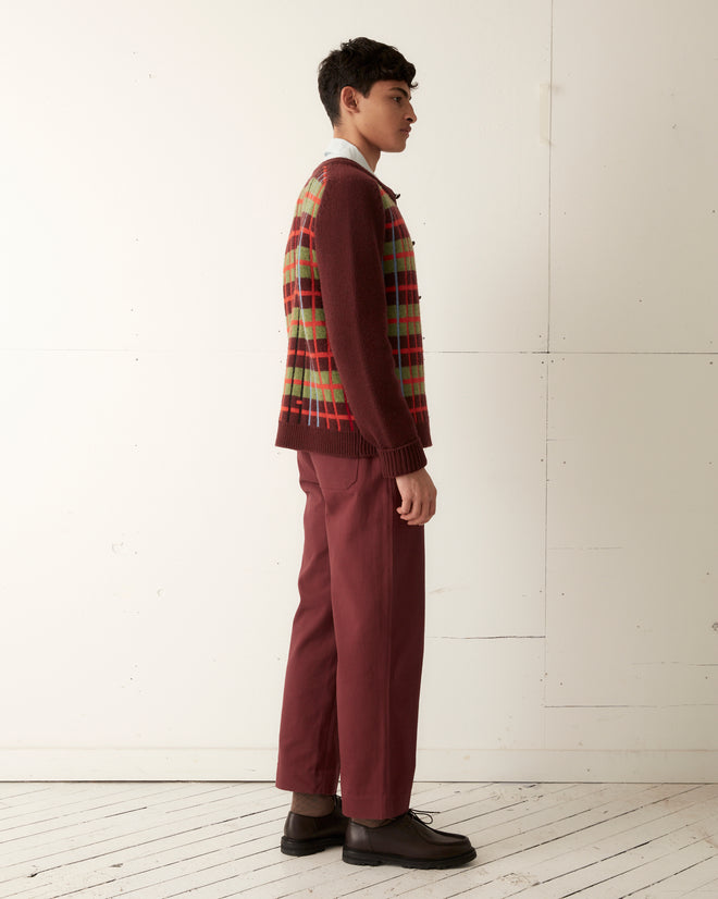 County Plaid Cardigan KNITWEAR BODE New York