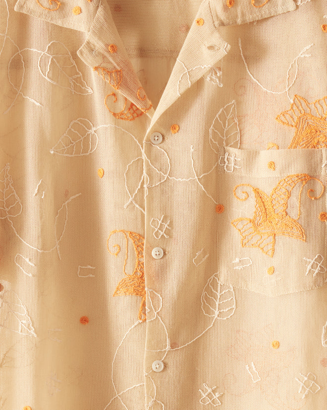 Mesh Lilium Short Sleeve Shirt SHIRT BODE New York