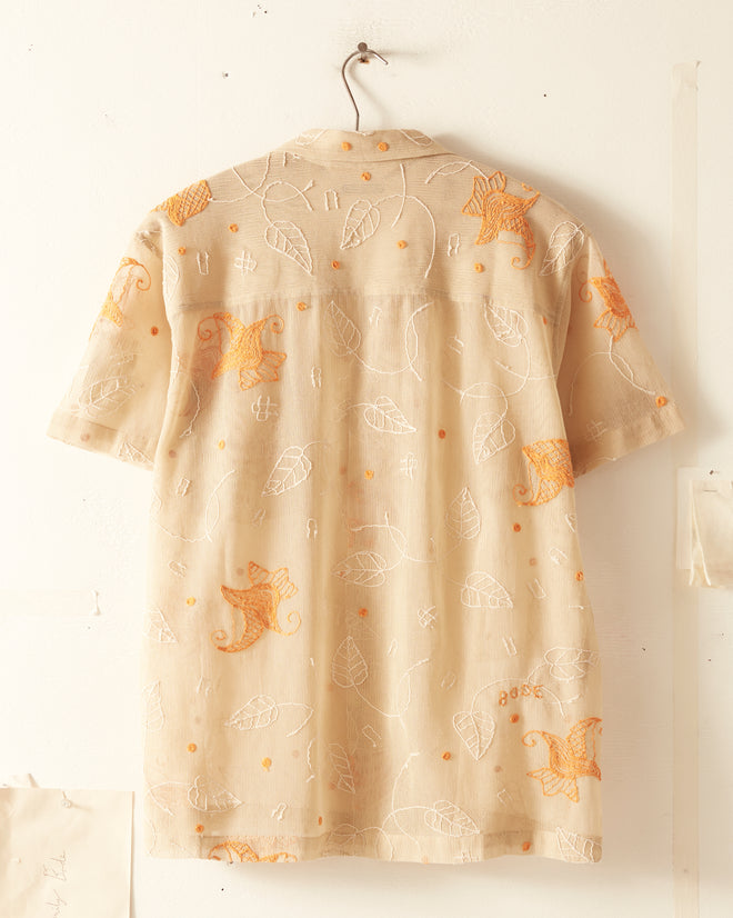 Mesh Lilium Short Sleeve Shirt SHIRT BODE New York