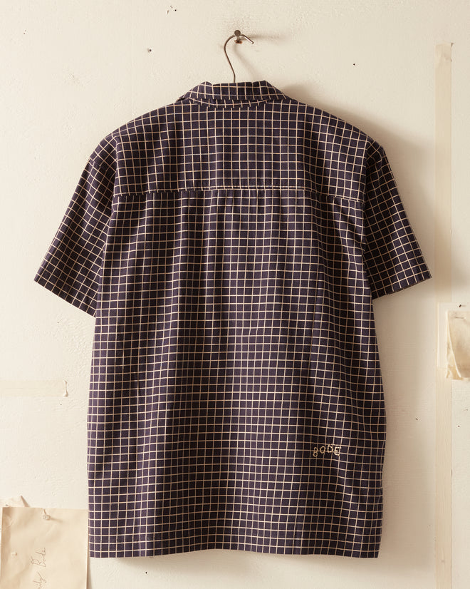 Midnight Grid Short Sleeve Shirt SHIRT BODE New York