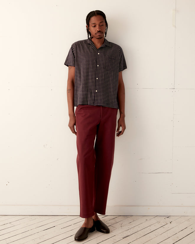 Midnight Grid Short Sleeve Shirt SHIRT BODE New York